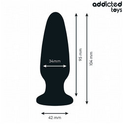 Plug bijou cristal taille M 10,4 cm — vue détaillée