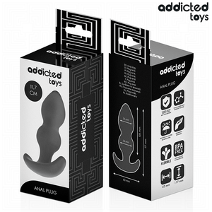 Plug anal double bulbe base flexible 11,7 cm — emballage