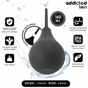 Poire anale voyage 160 ml format polyvalent — vue de profil