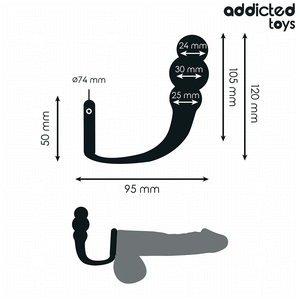 Plug anal avec cockring — en situation