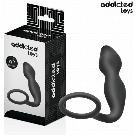 Plug prostatique courbé + cockring — Modèle 2 · Addicted Toys · Plugs