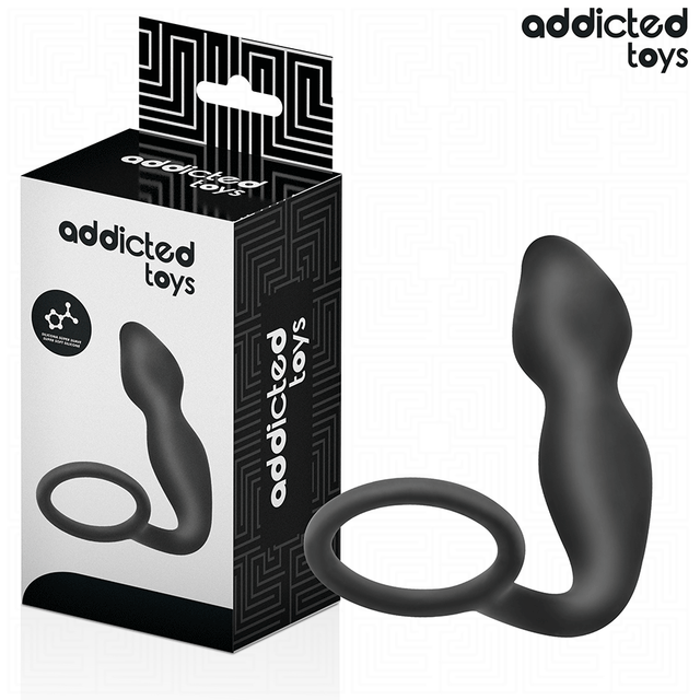 Plug prostatique courbé + cockring — Modèle 2 · Addicted Toys · Plugs