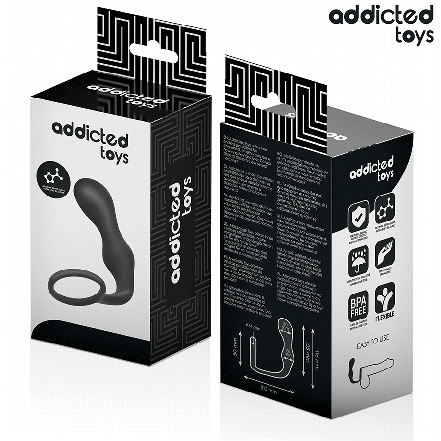 Plug prostatique double boule + cockring — emballage