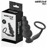 Plug chapelet 4 boules + cockring — Modèle 5 · Addicted Toys · Plugs