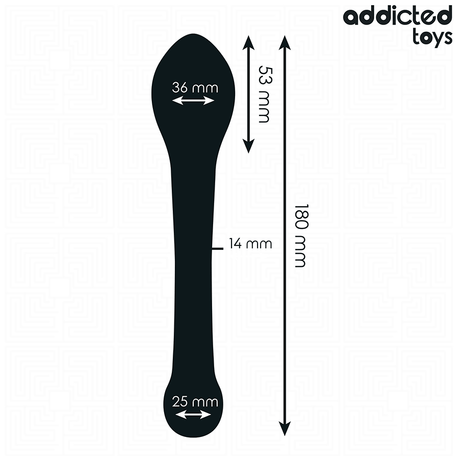 Stimulateur prostatique courbé silicone 18 cm — vue détaillée