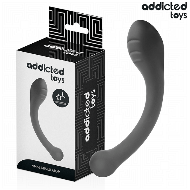 Stimulateur prostatique courbé silicone 18 cm · Addicted Toys · Plugs