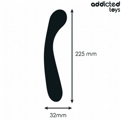 Masseur anal double en silicone souple 22,5 cm — vue détaillée