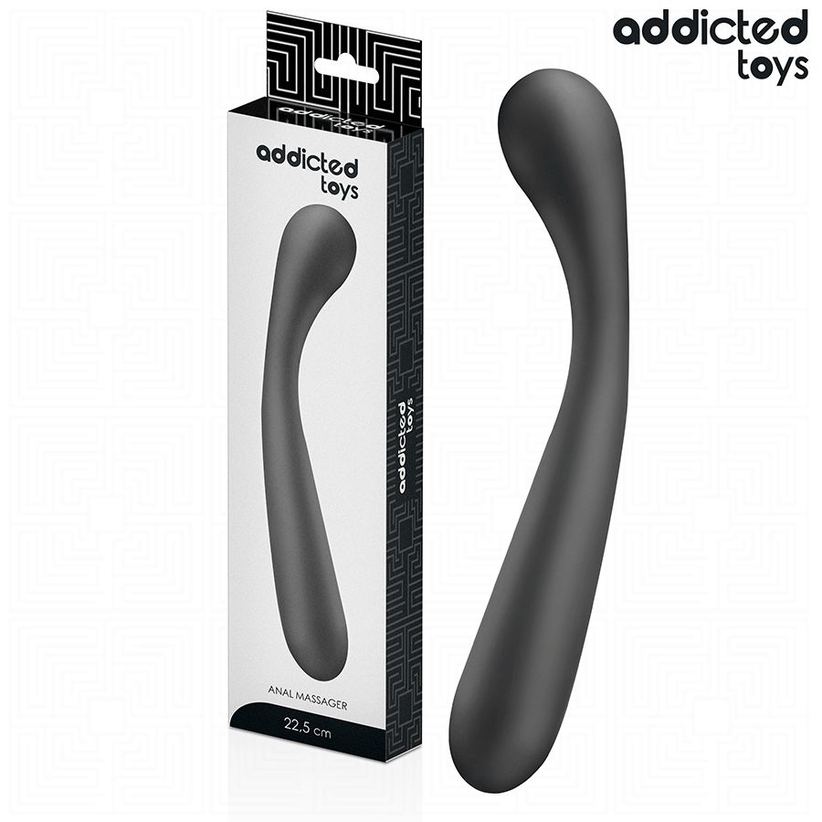 Masseur prostatique courbé silicone souple 22,5 cm · Addicted Toys · Plugs