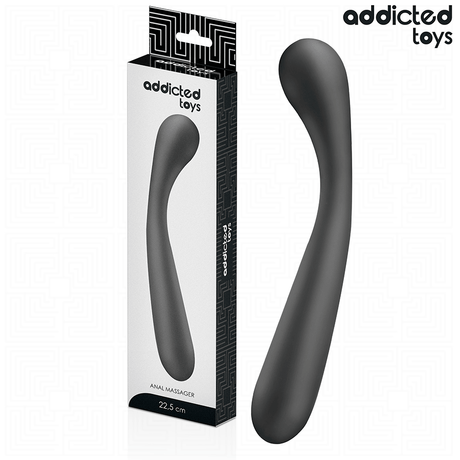 Masseur prostatique courbé silicone souple 22,5 cm · Addicted Toys · Plugs