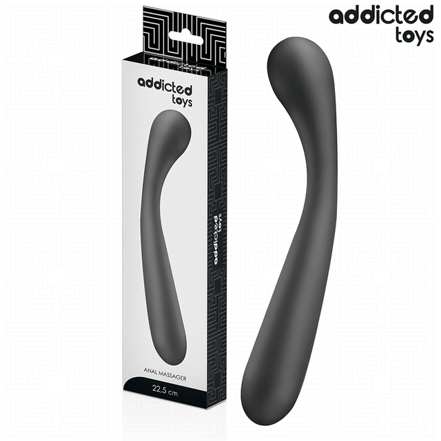 Masseur prostatique courbé silicone souple 22,5 cm · Addicted Toys · Plugs