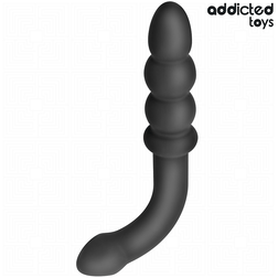 Masseur anal double embout en silicone 19 cm — en situation