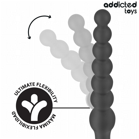 Chapelet anal perles progressives 24 cm — gros plan
