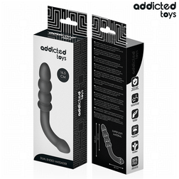 Masseur anal double embout en silicone 19 cm — emballage