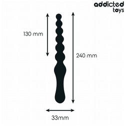 Chapelet anal perles progressives 24 cm — vue détaillée