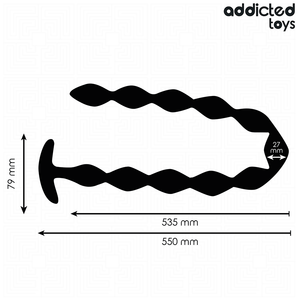 Serpent anal extra long 55 cm — vue détaillée