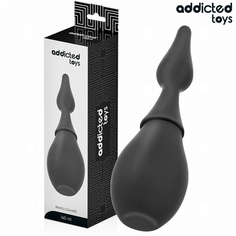 Poire à lavement format voyage en silicone souple 160 ml — Travel Cleaner · Addicted Toys · Hygiène anale
