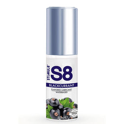 Lubrifiant aromatisé comestible cassis 50 ml — S8 en flacon transparent