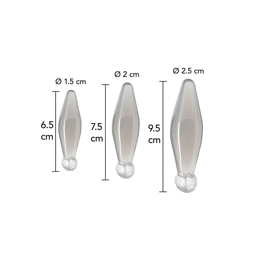 TOYJOY JEU ANAL FINGER RIMMER 3 PIECES TRANSPARENT