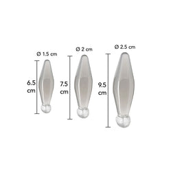 TOYJOY JEU ANAL FINGER RIMMER 3 PIECES TRANSPARENT