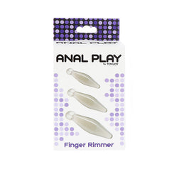 TOYJOY JEU ANAL FINGER RIMMER 3 PIECES TRANSPARENT