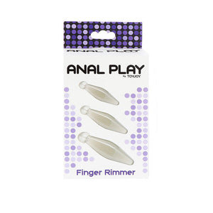 TOYJOY JEU ANAL FINGER RIMMER 3 PIECES TRANSPARENT