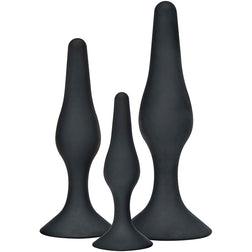 Kit 3 plugs anaux silicone progressifs — Curvy Companions · Toyjoy · Plugs