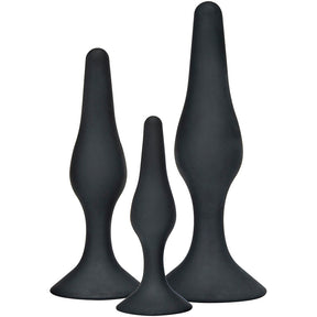 Kit 3 plugs anaux silicone progressifs — Curvy Companions · Toyjoy · Plugs