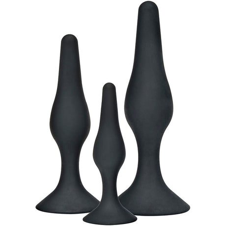 Kit 3 plugs anaux silicone progressifs — Curvy Companions · Toyjoy · Plugs