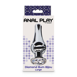 Plug bijou aluminium large — vue de profil