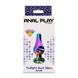 Plug bijou aluminium rainbow — vue de profil