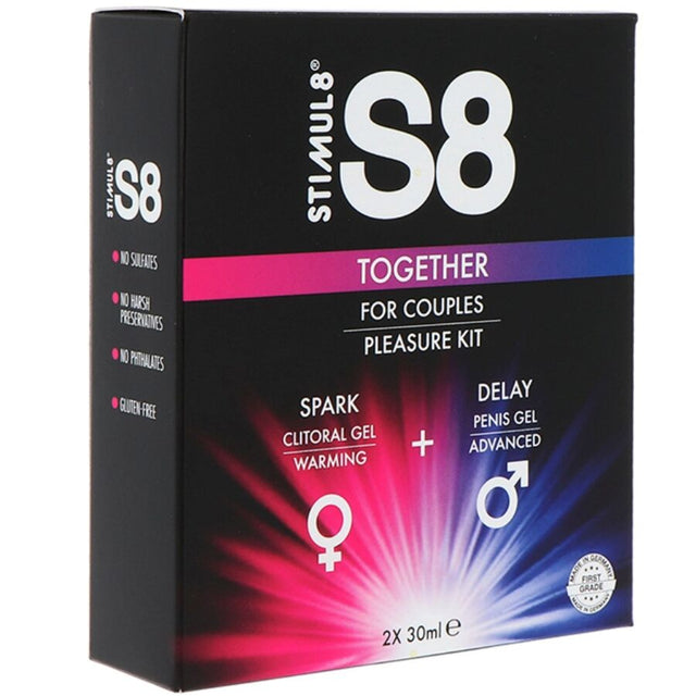 Kit duo gel retardant + gel stimulant chauffant 2×30 ml — S8 Together · Stimul8 · Stimulants topiques