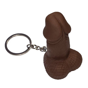 DIABLO PICANTE PORTE CLES SIFFLET EN FORME DE PENIS COULEUR MULATRE