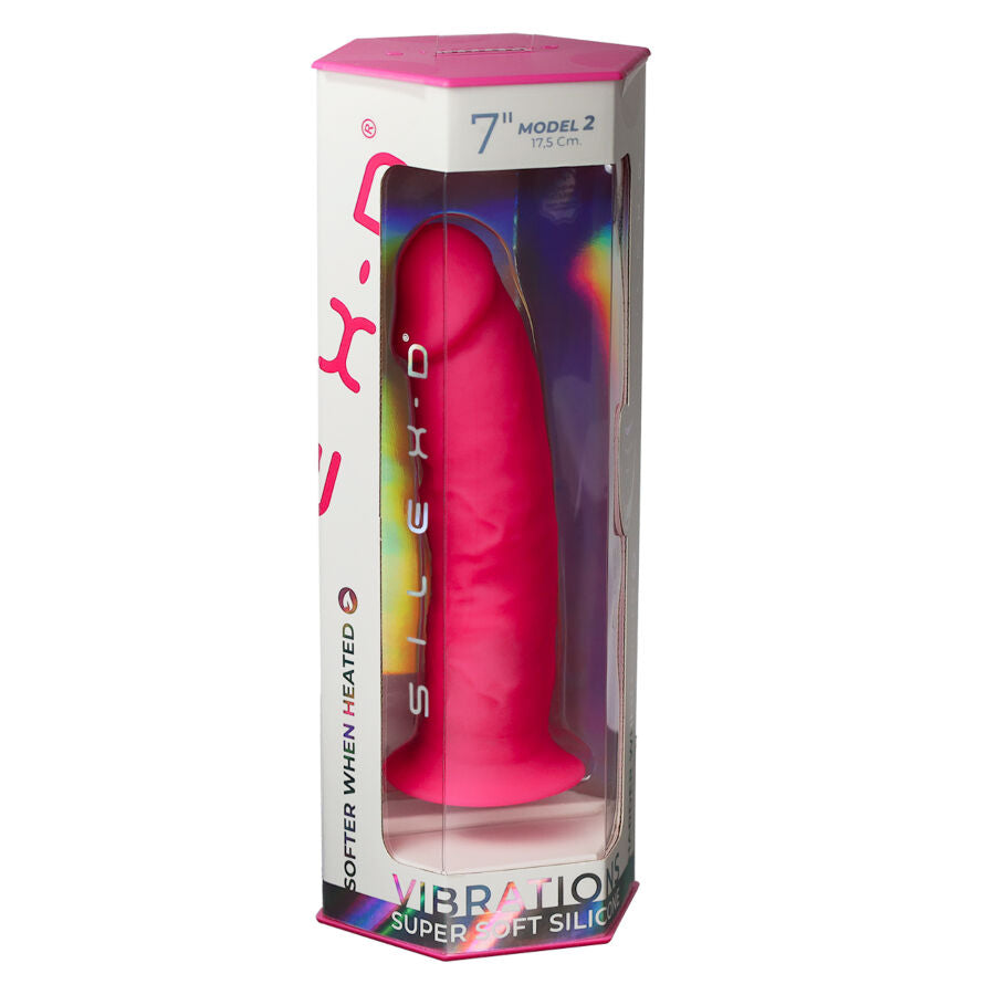 SILEXD MODELE DE PENIS REALISTE 2 ROSE TELECOMMANDE LRS 17 CM