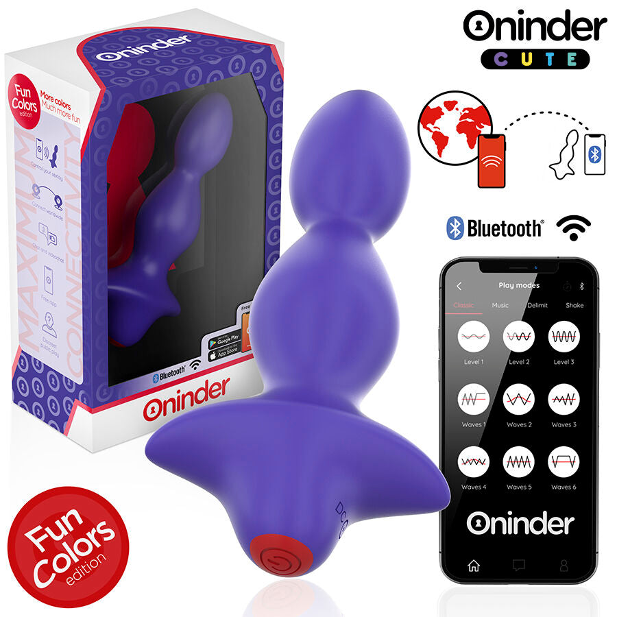 Plug vibrant connecté 9 modes — vue de profil