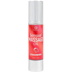 Huile de massage chauffante parfum fraise 50 ml — Secret Play