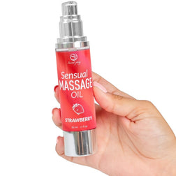 Huile de massage chauffante parfum fraise 50 ml — Secret Play