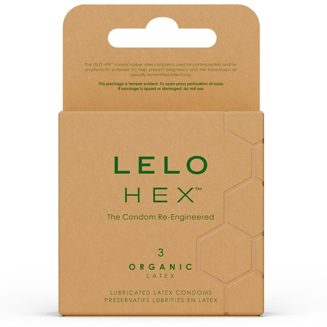 LELO HEX BOITE DE PRESERVATIFS BIOLOGIQUES 3 UNITES