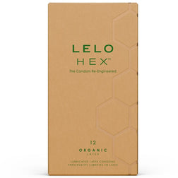 Préservatifs latex bio ultra-fins hexagonaux 12 unités — HEX Organic — image produit
