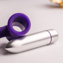 Plug anal vibrant slim débutant 7 modes — Sensations Teazer violet