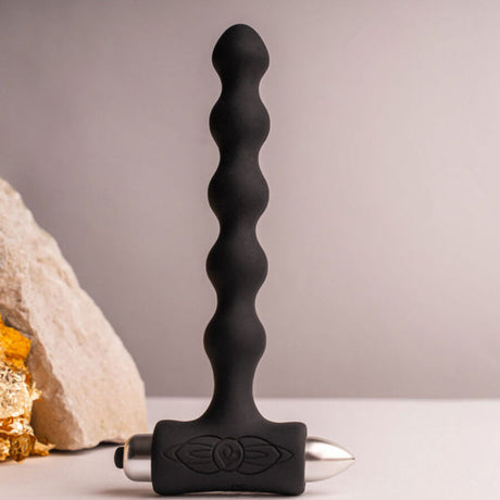 ROCKS OFF PETITE SENSATIONS PERLES ANAL PLUG VIBRATEUR NOIR