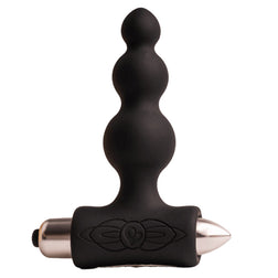 Plug vibrant 3 boules graduées 7 modes noir — vue de face