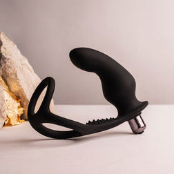 Stimulateur prostate vibrant + cockring élastique 10 vitesses USB — Rocks-Off RO-Zen Pro