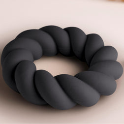 ROCKS OFF ANNEAU DE MASTURBATION EN SILICONE NOIR TWIST