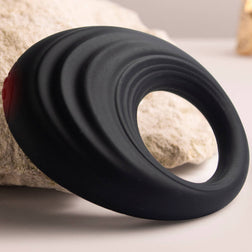 ROCKS OFF ANNEAU PENIS VIBRANT SPIRE BLACK