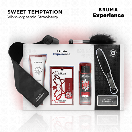 BRUMA XPERIENCE KIT TENTATION VIBRO ORGASMIQUE A LA FRAISE DOUCE