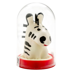 Préservatif décoratif peint main — Zebra vu de face