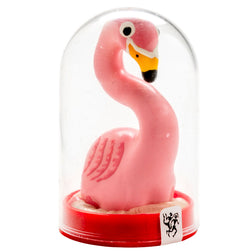 Préservatif fantaisie peint main — Rose Flamant vu de face