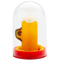 Préservatif décoratif peint main — Verre De Bière vu de face