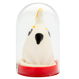 Préservatif décoratif peint main — Perroquet Blanc vu de face