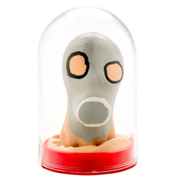 Préservatif décoratif peint main — Masque À Gaz vu de face